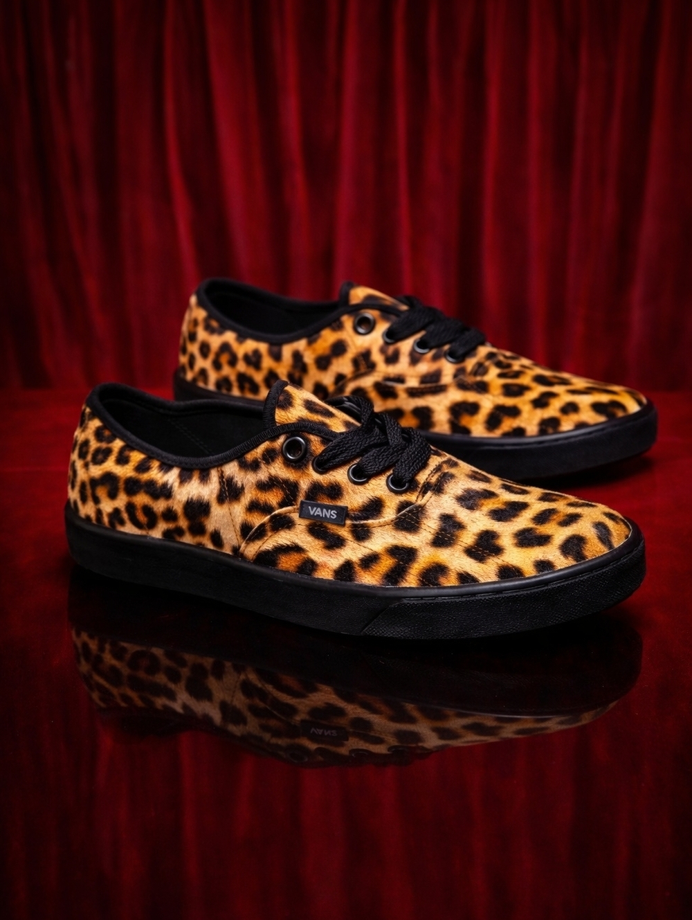 Vans Authentic Lowpro Leopard Print Mens 6 Women's 7.5 New